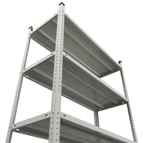 Стеллаж металлический 200х70х40 см СЕРЫЙ 5 полок АНКОР-ПРО для магазина, дома, архива -
                                                        Фото 2